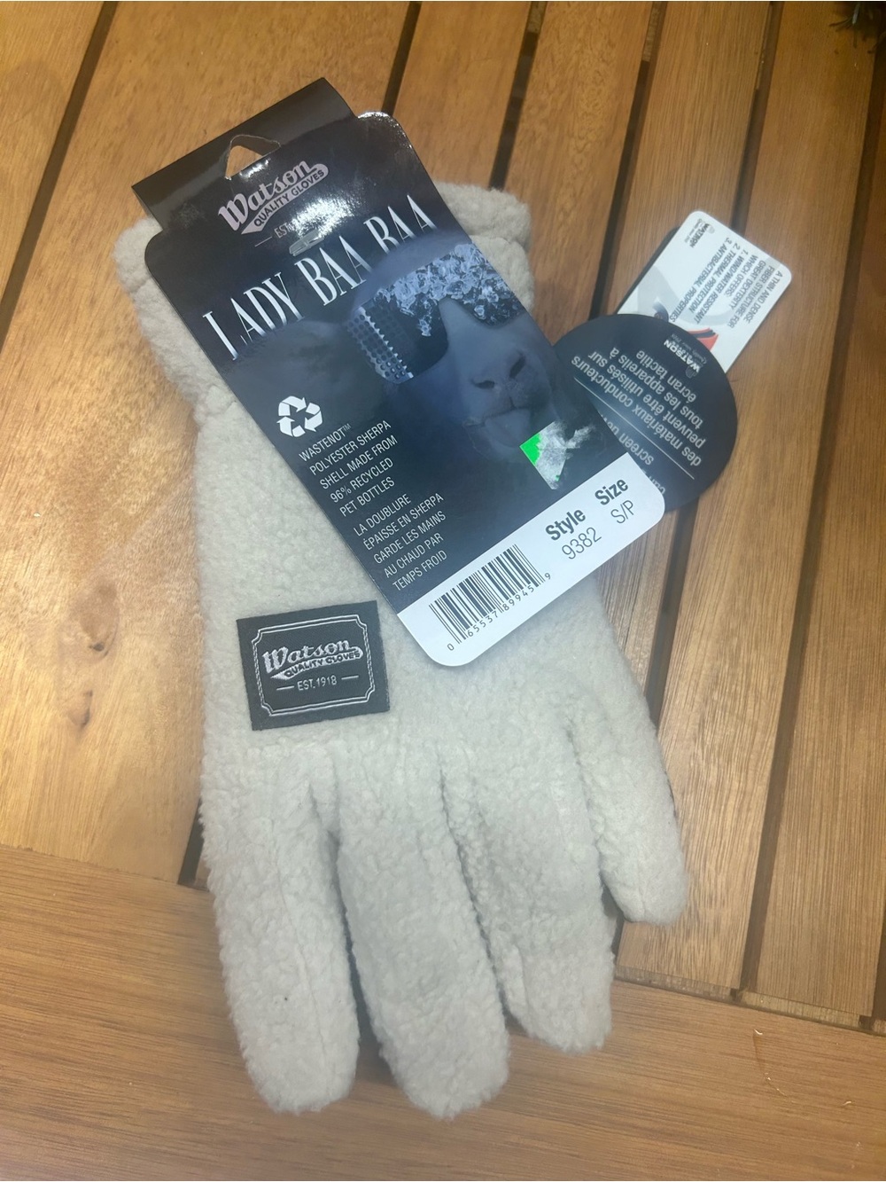 Lady Baa Baa Cream Fleece Gloves